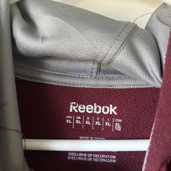 Reebok  Men’s Burgundy Hoodie - Picture 4 of 4
